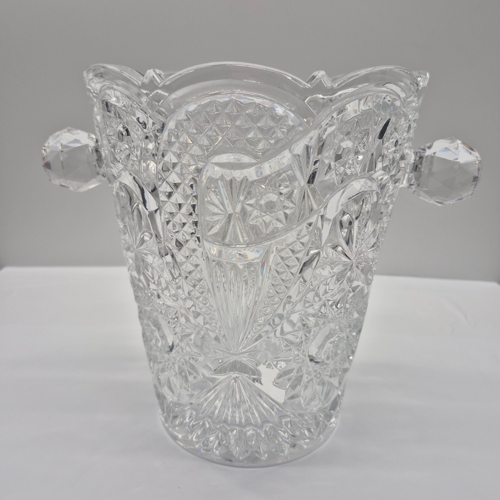 Bohemia Crystal Vase Clear Lead Cut Glass - Picture 5 of 15